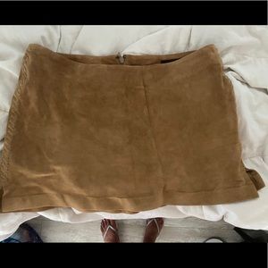 NWOT “Guess” suede mini skirt